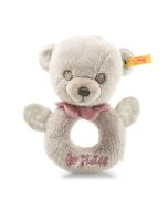 Hello Baby Lea Teddybär Greifring mit Rassel in Geschenkbox