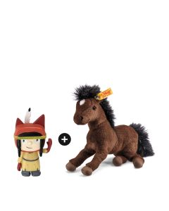 Set - Kleiner Freund Hannoveraner Hanno und Kreativ-Tonie Indianerin